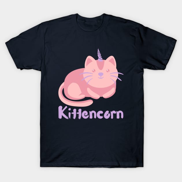 Kittencorn - Kitty Cat Unicorn Magical Mythical Creature T-Shirt by PozureTees108